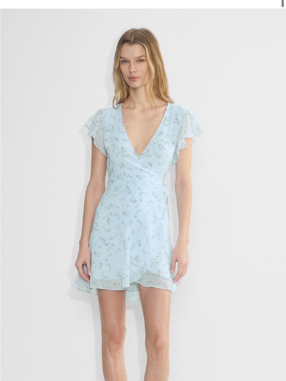 NWT Wilfred by Aritzia Lawn Wrap Dress Chiffon